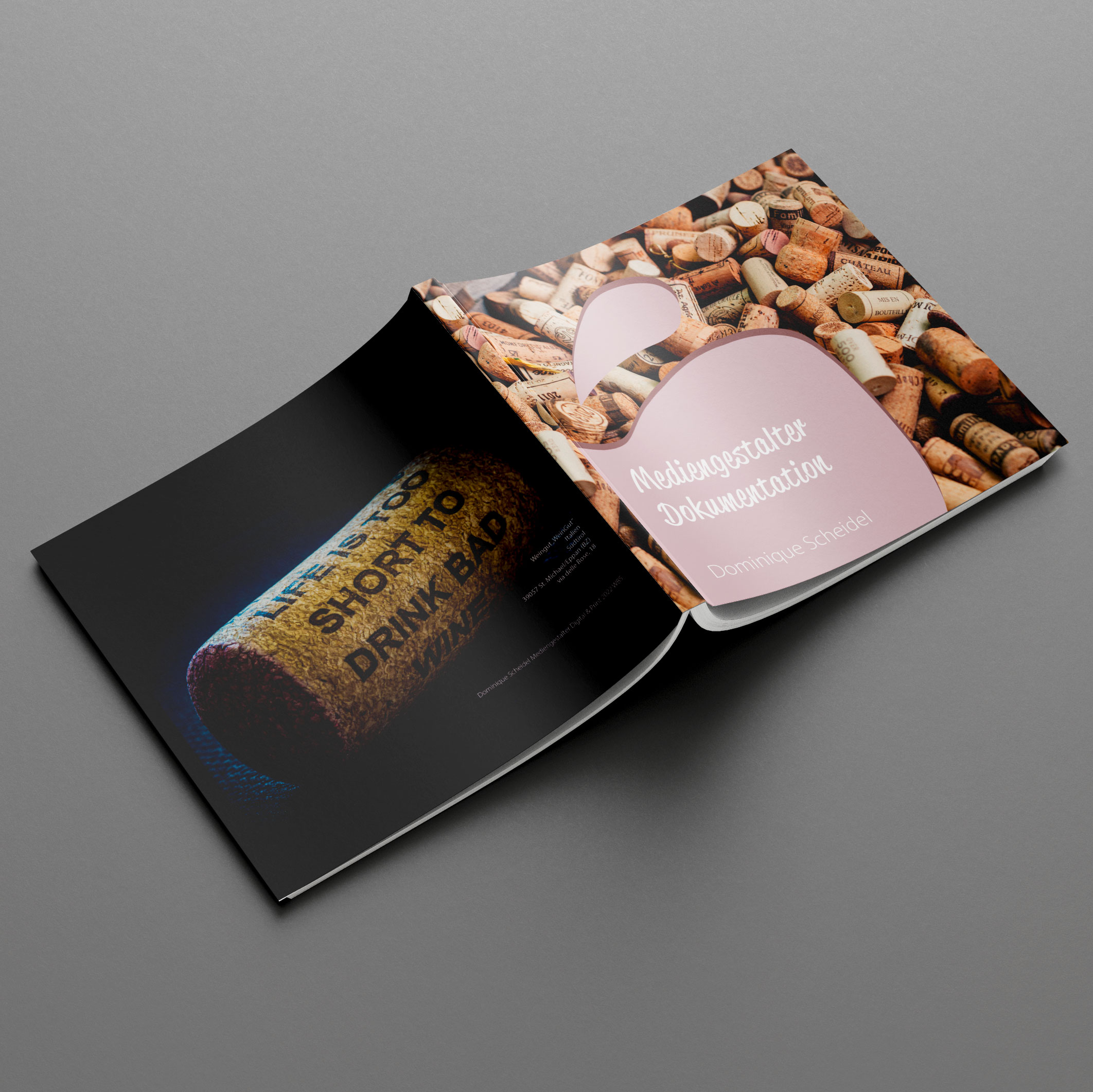 Buchrückseite Weingut