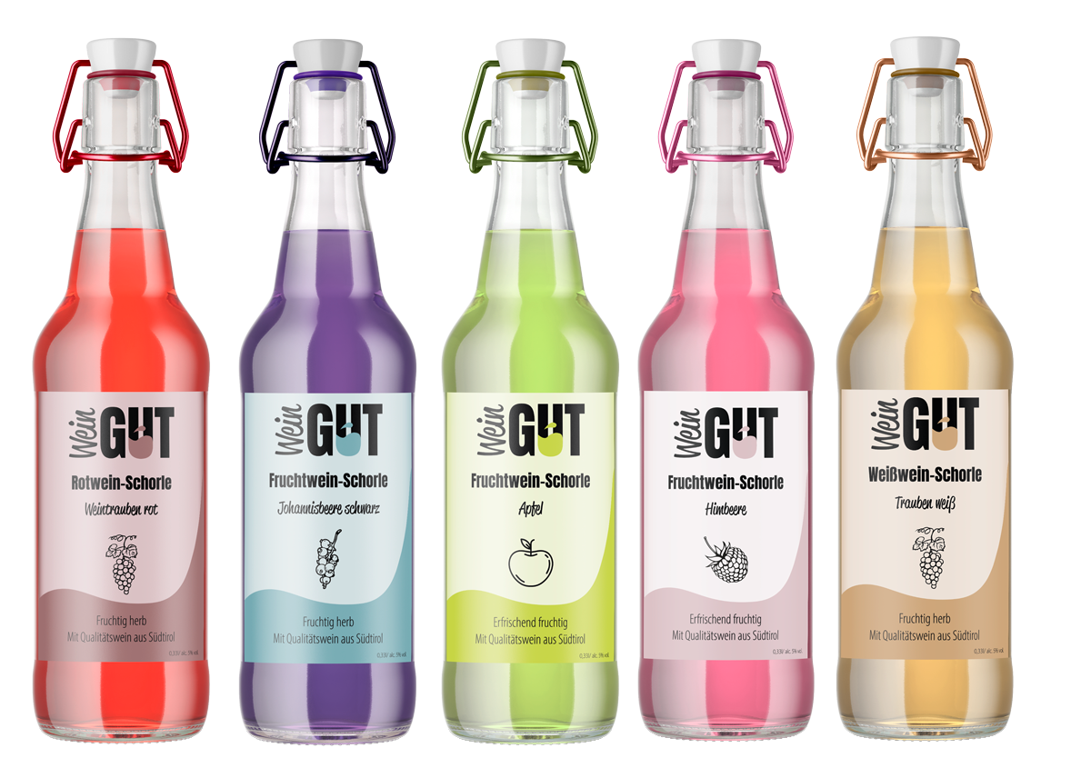 Etiketten Weinflaschen